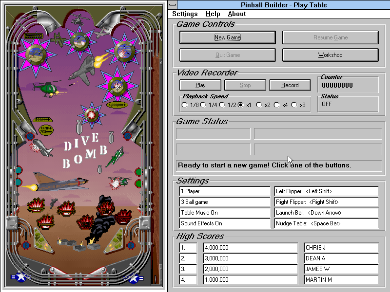 Pinball Builder (screenshot)