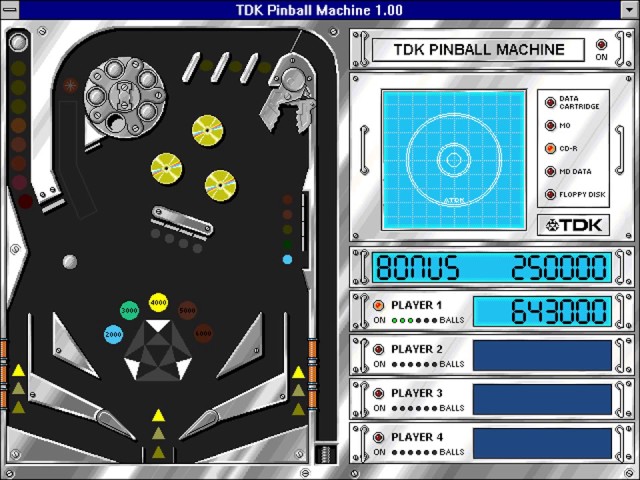 TDK Pinball Machine
