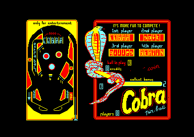 Cobra Pinball (screenshot)