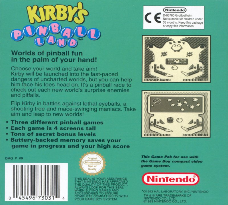 Kirby’s Pinball Land (poster)