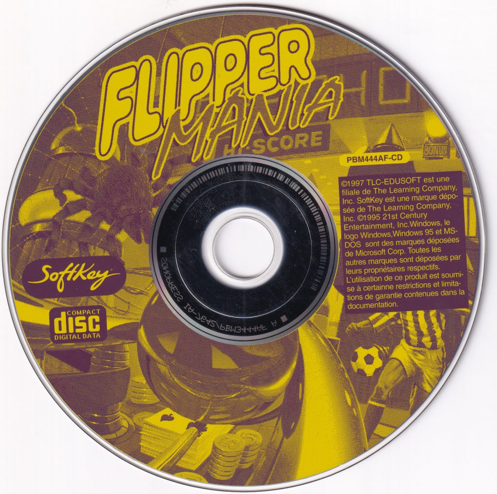 SoftKey Flipper Mania MSDOS Win31 - CD
