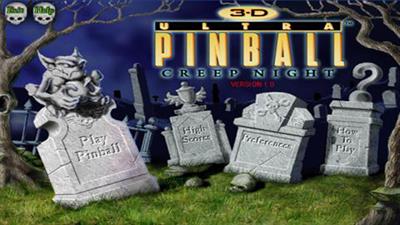 3-D Ultra Pinball: Creep Night (poster)