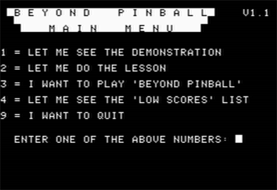 Beyond Pinball (screenshot)