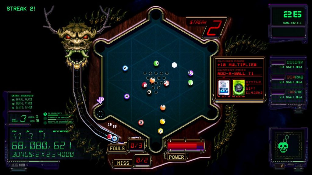 Xenotilt: Hostile Pinball Action (screenshot)