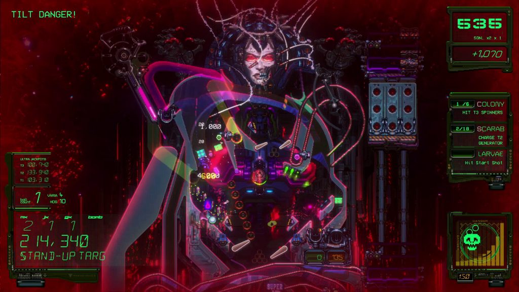 Xenotilt: Hostile Pinball Action (screenshot)