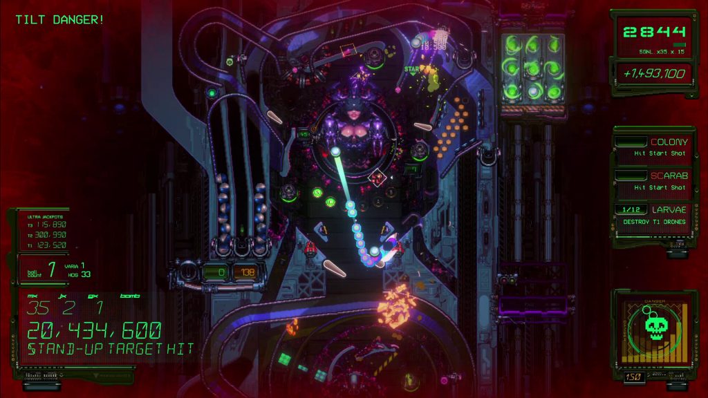 Xenotilt: Hostile Pinball Action (screenshot)
