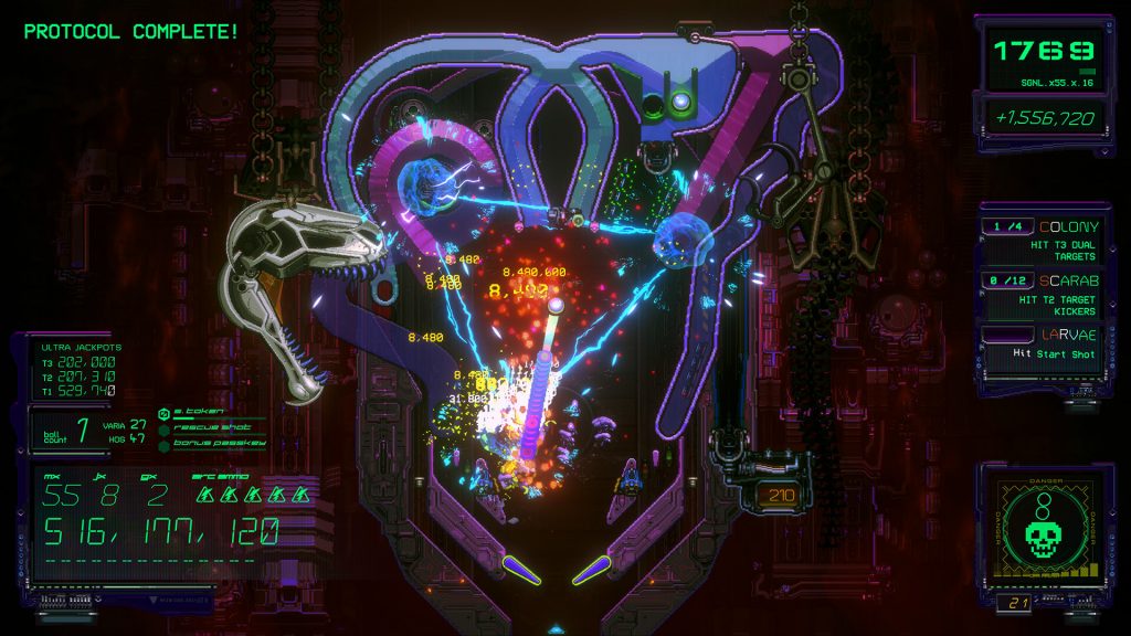 Xenotilt: Hostile Pinball Action (screenshot)
