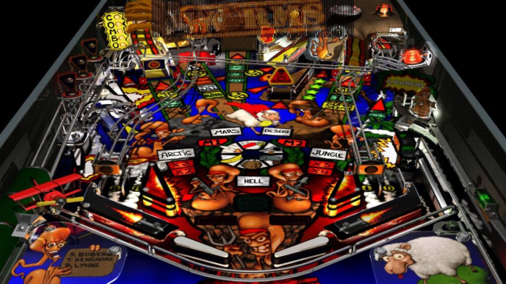 Worms Pinball (screenshot)