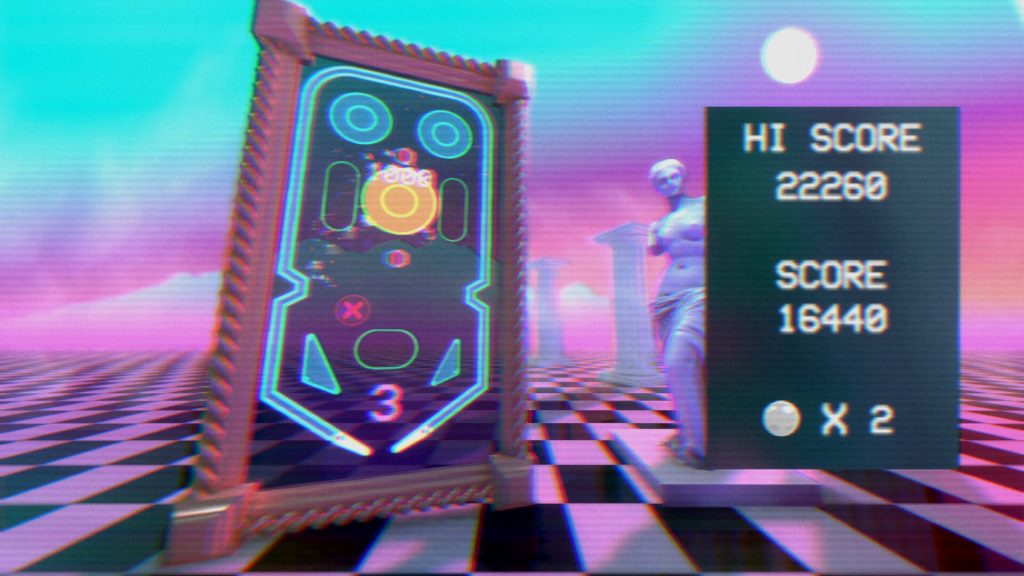 Vaporwave Pinball (screenshot)