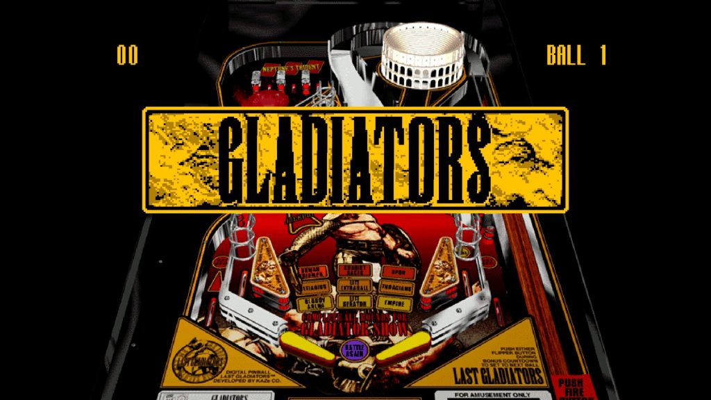Last Gladiators Digital Pinball (poster)