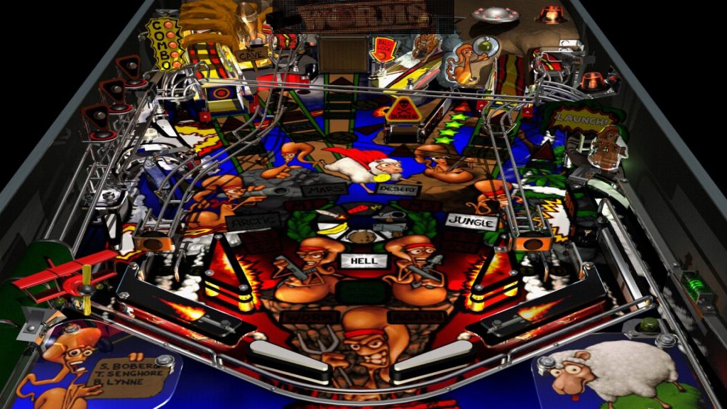Worms Pinball (screenshot)