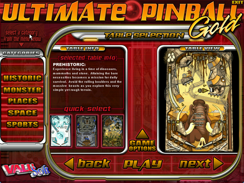 Ultimate Pinball Gold (screenshot)