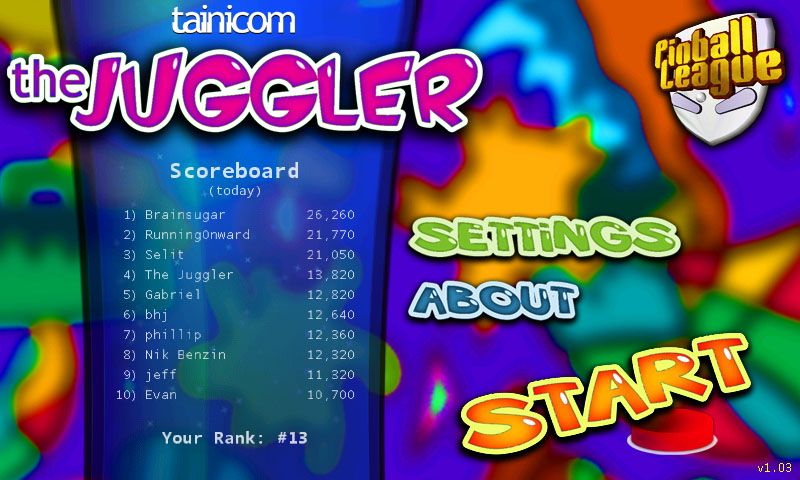 Pinball League: The Juggler (screenshot)