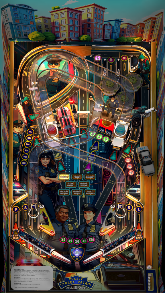 Police: Street Patrol (For Legends Pinball HD and Legends Pinball Micro HD Only) (screenshot)