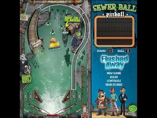 Flushed Away: Sewer Ball Pinball