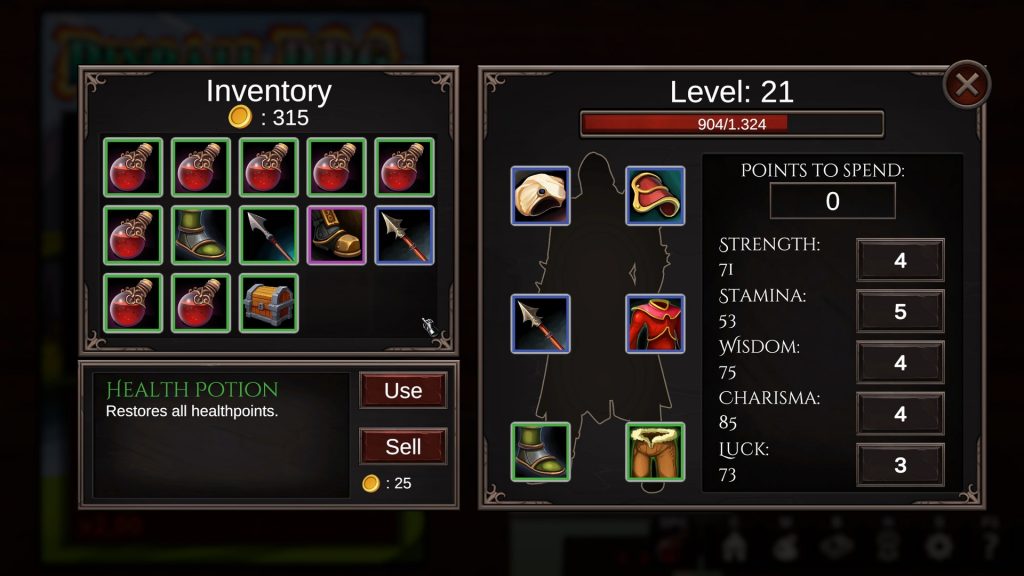 Eternal Pinball RPG (screenshot)